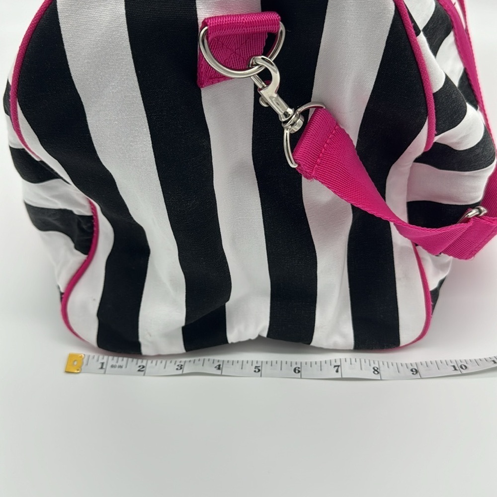VICTORIA'S SECRET Zip around‎ MEDIUM Bag Shopping/Travel/Striped - Picture 9 of 11